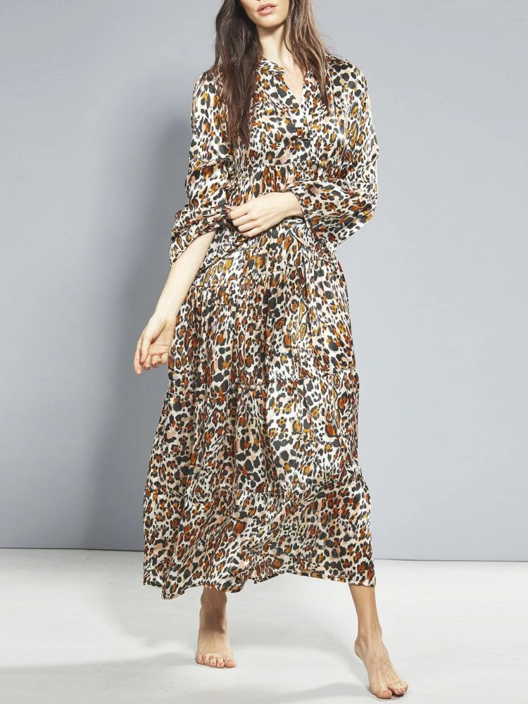 100% Seide Kleid Lang LEONISSIMA Von Eva B. Bitzer 4 100% Seide Kleid Lang LEONISSIMA Von Eva B. Bitzer – Bild 2