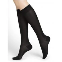 Damen Kniestrümpfe Uni Mit 91% Seide Von Bleuforêt