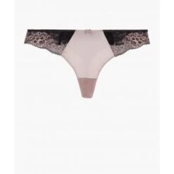 String FEMME GLAMOUR Altrosa-schwarz Von Aubade Mit Seide