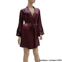 Morgenmantel BACCARAT Seide Mit Spitze Von Marjolaine 11 Morgenmantel BACCARAT Seide Mit Spitze Von Marjolaine -Pink Zebra seide morgenmantel bordeaux schwarz baccarat 2001 marjolaine 3 1