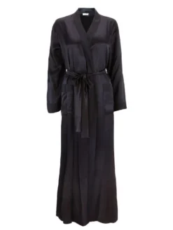 100% Seide Morgenmantel Lang KLASSIK SATIN Von Eva B. Bitzer 14 100% Seide Morgenmantel Lang KLASSIK SATIN Von Eva B. Bitzer -Pink Zebra seide morgenmantel lang 27319873 schwarz eva bitzer 1