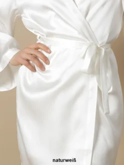 100% Seide Morgenmantel SOIE LASER Kurz Von Marjolaine -Pink Zebra seide morgenmantel laser laurian naturel soie unie marjolaine 2 1 3 1 1