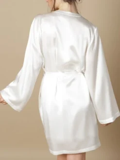 100% Seide Morgenmantel SOIE LASER Kurz Von Marjolaine -Pink Zebra seide morgenmantel laser naturel soie unie marjolaine 8 1 1