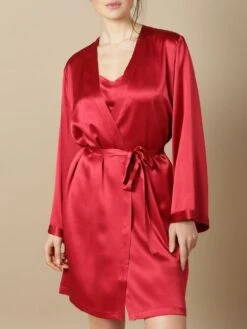 100% Seide Morgenmantel SOIE LASER Satin Von Marjolaine 33 100% Seide Morgenmantel SOIE LASER Satin Von Marjolaine -Pink Zebra seide morgenmantel laser rot soie unie marjolaine 2 9 1