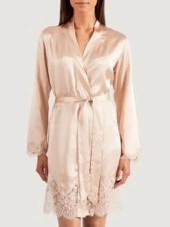 Seide Kimono SOIE D´AMOUR Luxus Aubade 27 Seide Kimono SOIE D´AMOUR Luxus Aubade -Pink Zebra seide morgenmantel ms65 goldsand 4 soie d amour aubade 1 1 1