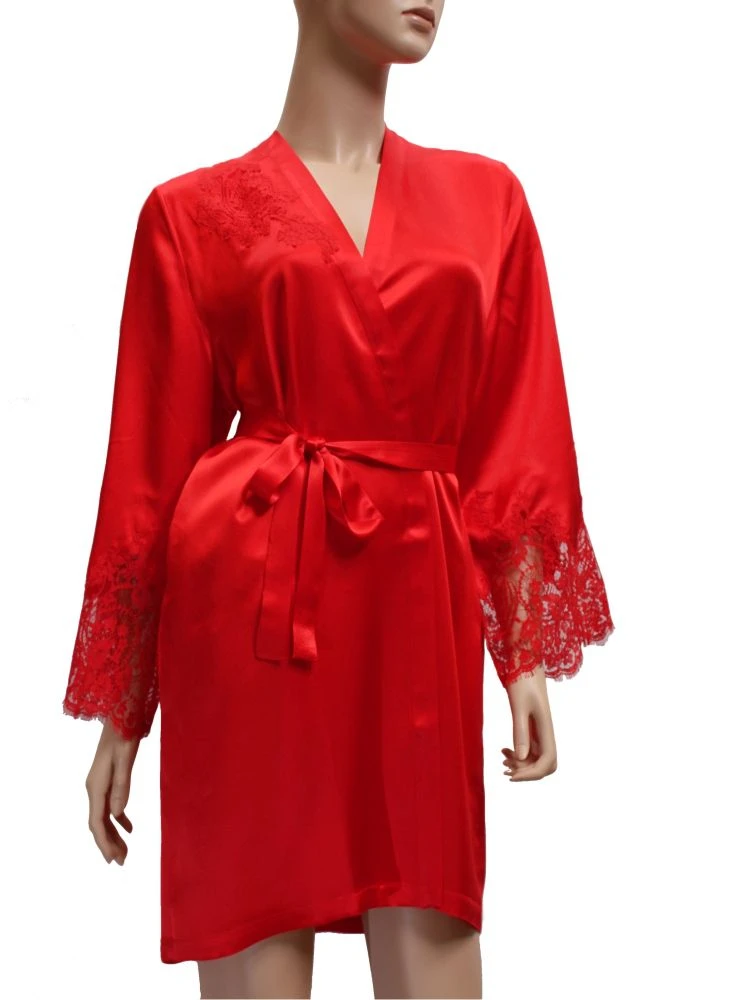 Seide Morgenmantel JARDIN Exklusiv Von Marjolaine 5 Seide Morgenmantel JARDIN Exklusiv Von Marjolaine – Bild 3