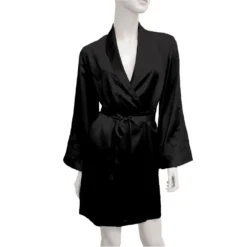 Morgenmantel BACCARAT Calais Seide Mit Spitze Von Marjolaine -Pink Zebra seide morgenmantel schwarz baccarat 2001 marjolaine