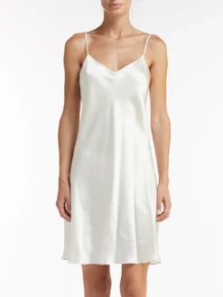 100% Seide Nachthemd CAROLINE Elegant Von Vivis -Pink Zebra seide nachthemd caroline weiss vivis 2 1 2 1 1