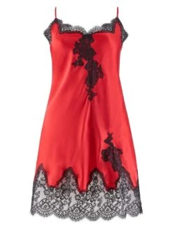 Seide Negligé TOI MON AMOUR Uni Farben Von Aubade -Pink Zebra seide nachthemd ms40 1 rouge passion soie d amour aubade 2 2 1 1