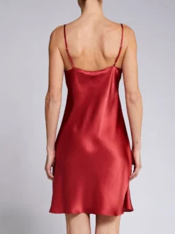 100% Seide Nachthemd CAROLINE Elegant Von Vivis -Pink Zebra seide nachthemd v00003 caroline rot vivis 2 1 2 1 1