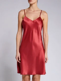 100% Seide Nachthemd CAROLINE Elegant Von Vivis -Pink Zebra seide nachthemd v00003 caroline rot vivis 1 1 1 1