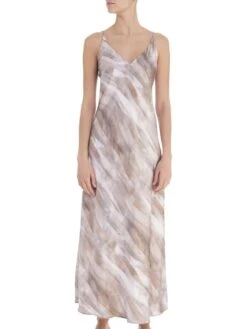 100% Seide Nachtkleid MARIE Satin Von Room 24 -Pink Zebra seide nachtkleid marie 21978 pink room24 4