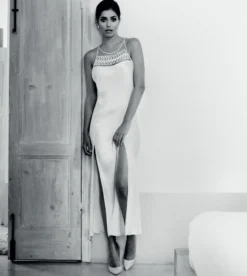 100% Seide Negligé HAREM PIPING Lang Von Luna Di Seta -Pink Zebra seide neglige avorio l6n5009pe170172 luna di seta 2