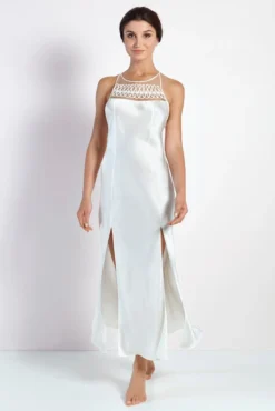 100% Seide Negligé HAREM PIPING Lang Uni Von Luna Di Seta 9 100% Seide Negligé HAREM PIPING Lang Uni Von Luna Di Seta -Pink Zebra seide neglige avorio l6n5009pe170172 luna di seta 2