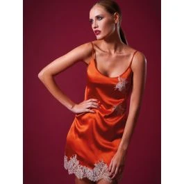 Seide Neglige WINTER DREAMS Rostrot Von Chiara Fiorini 3 Seide Neglige WINTER DREAMS Rostrot Von Chiara Fiorini