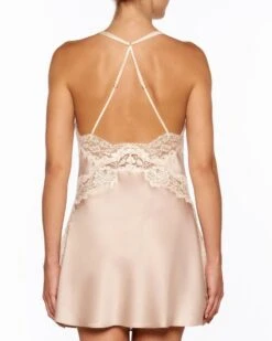 Seide Negligé ADRIANA Kurz Von Millesia 11 Seide Negligé ADRIANA Kurz Von Millesia -Pink Zebra seide neglige goldsand creme m1390 adriana millesia 2 1