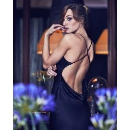 Seidennachthemd Kurz FIDJI SATIN Schwarz Oder Bunt Von Marjolaine 3 Seidennachthemd Kurz FIDJI SATIN Schwarz Oder Bunt Von Marjolaine