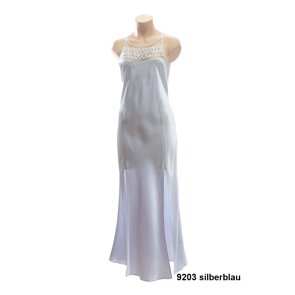 100% Seide Negligé HAREM PIPING Lang Uni Von Luna Di Seta 4 100% Seide Negligé HAREM PIPING Lang Uni Von Luna Di Seta – Bild 2