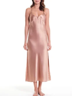 Seidennachthemd / Seidenkleid NEW SEDUCTION Von Luna Di Seta -Pink Zebra seide neglige new seduction cognac vlst60540 luna di seta