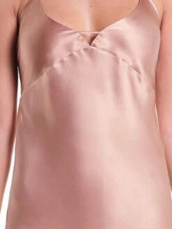Seidennachthemd / Seidenkleid NEW SEDUCTION Glatt Von Luna Di Seta -Pink Zebra seide neglige new seduction cognac vlst60540 luna di seta 2 1 1