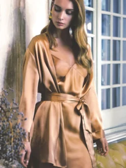 Seidennachthemd / Seidenkleid NEW SEDUCTION Uni Von Luna Di Seta 25 Seidennachthemd / Seidenkleid NEW SEDUCTION Uni Von Luna Di Seta -Pink Zebra seide neglige new seduction cognac vlst60540 luna di seta 3 1 1