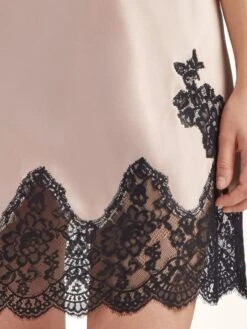 Seide Negligé TOI MON AMOUR Uni Farben Von Aubade -Pink Zebra seide neglige qs40 sonate altrosa schwarz 5 toi moi amour aubade 4 1 1 1