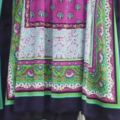 Seiden- Sommerkleid EXOTIC Von Eva B. Bitzer -Pink Zebra seide pink gruen dunkelblau 1