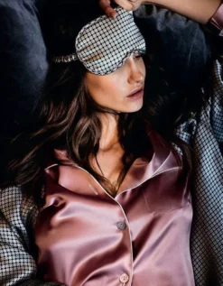 100% Seide Schlafanzug SILK SOUL Altrosé Von Luna Di Seta 10 100% Seide Schlafanzug SILK SOUL Altrosé Von Luna Di Seta -Pink Zebra seide pyjama rosa mit biese l6j7565 luna di seta 2