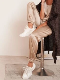 Seide Pyjamahose SETA No. 15 Uni Von Chiara Fiorini 8 Seide Pyjamahose SETA No. 15 Uni Von Chiara Fiorini -Pink Zebra seide pyjamahose beige chiara fiorini 1