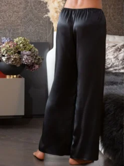 100% Seide PYJAMAHOSE Soie Unie Einfarbig Marjolaine -Pink Zebra seide pyjamahose soi5803 noir schwarz marjolaine 2 8 1 1