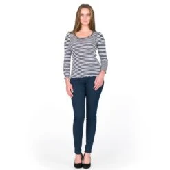 Seide-Baumwolle Langarm-Shirt ARONA Schwarz Oder Blau Von Gattina 9 Seide-Baumwolle Langarm-Shirt ARONA Schwarz Oder Blau Von Gattina -Pink Zebra seide ringel top arona marine blau 81203 gattina 2 1