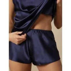 100% Seide SHORTS Soie Unie Uni Von Marjolaine
