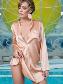 Seta Superior Sleepshirt Mit Seide PODEROSA Von Cotton Club 20 Seta Superior Sleepshirt Mit Seide PODEROSA Von Cotton Club -Pink Zebra seide sleepshirt poderosa pesco cotton club 2 1