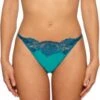 String ADRIANA Von Millesia Mit Spitze Und Seide -Pink Zebra seide string adriana m1388 tuerkis blau millesia lingerie 1