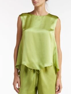 Seidentop BIANCA Von Vivis -Pink Zebra seide top bianca apfelgruen vivis 2 1