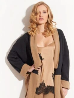 Seidentop SETA No. 12 Mit Spitze Von Chiara Fiorini -Pink Zebra seide top gc191 zimt schwarz chiara fiorini