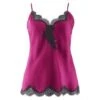 Seidentop SOIE D´AMOUR Fein Von Aubade -Pink Zebra seide top ms38 fuchsia schwarz 1 soie d amour aubade 1 1 1