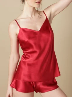 Seidentop 100% Seide ODON Von Marjolaine - Viele Farben 31 Seidentop 100% Seide ODON Von Marjolaine - Viele Farben -Pink Zebra seide top odon rot soie unie marjolaine 9