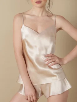 Seidentop 100% Seide ODON Elegant Von Marjolaine 28 Seidentop 100% Seide ODON Elegant Von Marjolaine -Pink Zebra seide top odon sand soie unie marjolaine 2 1 2