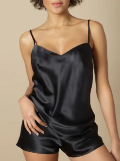 Seidentop 100% Seide ODON Von Marjolaine - Viele Farben 24 Seidentop 100% Seide ODON Von Marjolaine - Viele Farben -Pink Zebra seide top odon schwarz soie unie marjolaine 1