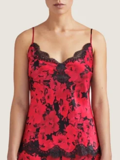 Seide Top TOI MON AMOUR Von Aubade -Pink Zebra seide top qs38 1 opera rot schwarz 2 toi moi amour aubade 1 2