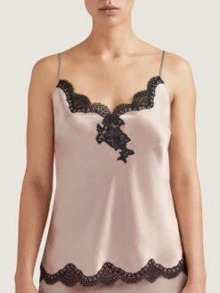 Seide Top TOI MON AMOUR Klassische Farben Von Aubade -Pink Zebra seide top qs38 sonate altrosa schwarz 2 toi moi amour aubade 4 1 1 1