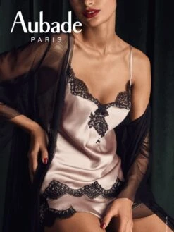 Seide Top TOI MON AMOUR Klassische Farben Von Aubade -Pink Zebra seide top shorts qs38 qs61 sonate toi mon amour aubade 4 1 1 1