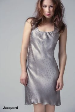 Stretchseide Trägernachthemd PROFUMO D'ORO Von Gattina -Pink Zebra seide traegernachthemd 381412 jacquard gattina 2