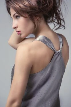 Stretchseide Trägernachthemd PROFUMO D'ORO Von Gattina -Pink Zebra seide traegernachthemd 381412 jacquard gattina