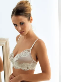 Triangel BH ADRIANA Von Millesia Mit Seide -Pink Zebra seide triangel bh adriana m1325 goldsand millesia lingerie 2 2