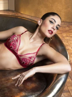 BH Ohne Bügel EBLOUISSANTE ICONE Mit Seide Von Lise Charmel -Pink Zebra seide triangel bh eblouissante icone acj6530 rubinrot lise charmel 3