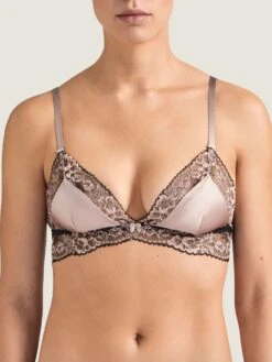 Triangel BH FEMME GLAMOUR Altrosa-schwarz Von Aubade Mit Seide 9 Triangel BH FEMME GLAMOUR Altrosa-schwarz Von Aubade Mit Seide -Pink Zebra seide triangel bh md10 altrosa 1 femme glamour aubade 2