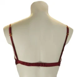 Bügel BH TEASE BRA Von Shell Belle Couture Mit Seide Und Spitze 12 Bügel BH TEASE BRA Von Shell Belle Couture Mit Seide Und Spitze -Pink Zebra seiden bh tease bra rot rueckseite 2