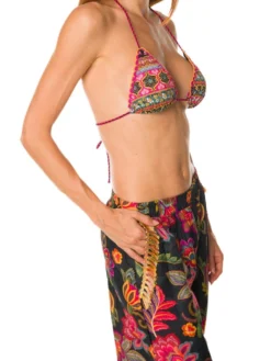 Strandhose Mit Seide DAFNE Bedruckt Von Laetitia Beachwear 20 Strandhose Mit Seide DAFNE Bedruckt Von Laetitia Beachwear -Pink Zebra seidenbatist bikini strandhose dj161 01nero laetitia beachwear 2 1